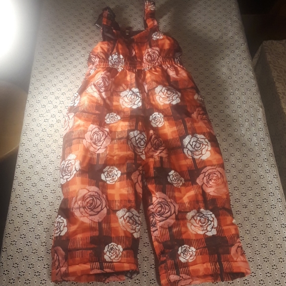 Pink Platinum rose and line bold color snow suit - Picture 3 of 16